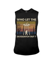 Who Let The Sasquatch Out Sleeveless Tee tile
