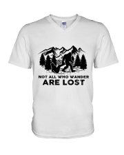Not All Who Wanders Are Lost V-Neck T-Shirt tile