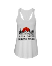 Quarantine And Chill Ladies Flowy Tank tile