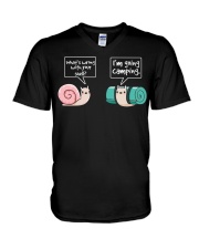 I Am Going Camping V-Neck T-Shirt tile