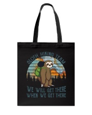 Sloth Hiking Team Tote Bag tile