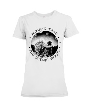 Always Take The Scenic Route Premium Fit Ladies Tee tile
