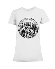 Quarantine And Chill Premium Fit Ladies Tee tile