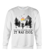 I Was Social Distancing Crewneck Sweatshirt tile