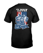 4th of July Tractor Freedom Classic T-Shirt back