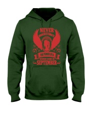Woman Born In September Hooded Sweatshirt front