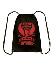 Woman Born In September Drawstring Bag thumbnail