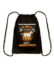WOMAN WITH A LABS Drawstring Bag thumbnail