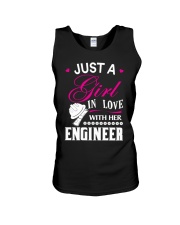 Just a girl in love with her engineer Unisex Tank thumbnail
