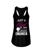 Just a girl in love with her engineer Ladies Flowy Tank thumbnail