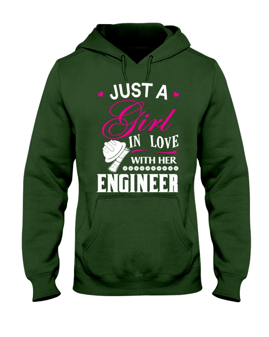 Just a girl in love with her engineer Hooded Sweatshirt