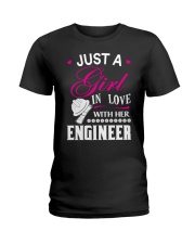 Just a girl in love with her engineer Ladies T-Shirt thumbnail