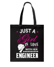 Just a girl in love with her engineer Tote Bag thumbnail