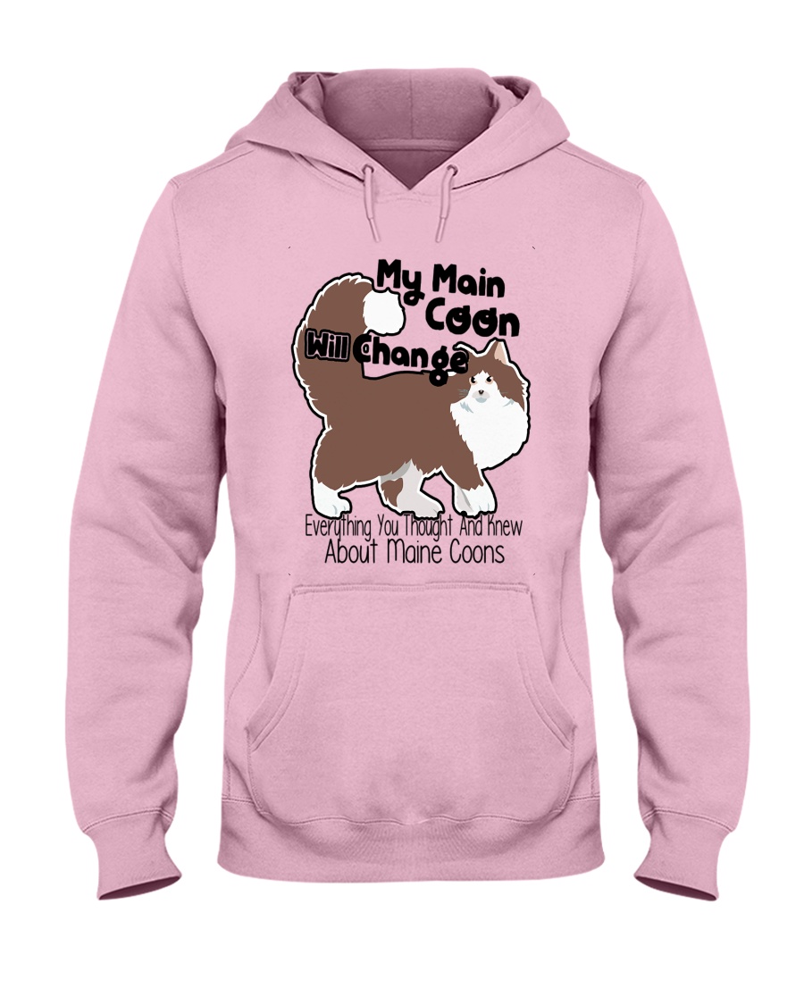 Maine Coon Cat Shirt Hooded Sweatshirt