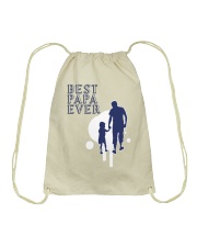 Best Papa Ever Drawstring Bag thumbnail