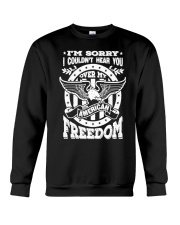 Funny Freedom Distressed Crewneck Sweatshirt thumbnail