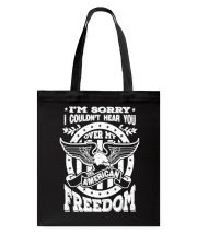 Funny Freedom Distressed Tote Bag thumbnail