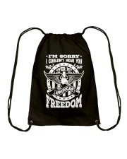 Funny Freedom Distressed Drawstring Bag thumbnail