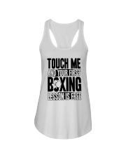 Touch Me Your First Boxing Ladies Flowy Tank thumbnail
