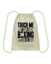 Touch Me Your First Boxing Drawstring Bag thumbnail