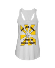 THE BEST FATHER copy Ladies Flowy Tank thumbnail