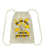 THE BEST FATHER copy Drawstring Bag thumbnail