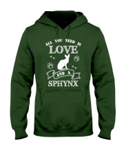 LOVE Sphynx Hooded Sweatshirt front