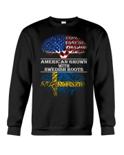 American Grown With Swedish Roots Crewneck Sweatshirt thumbnail