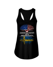 American Grown With Swedish Roots Ladies Flowy Tank thumbnail