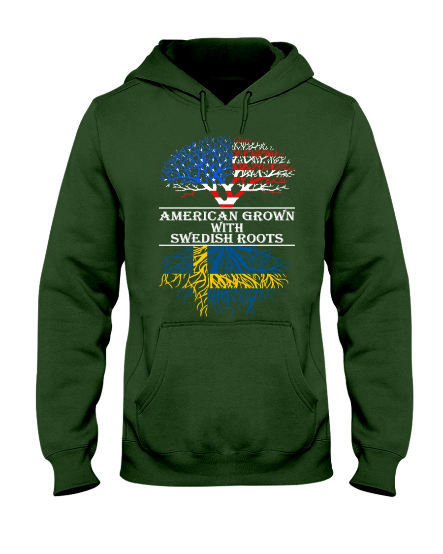 American Grown With Swedish Roots Hooded Sweatshirt