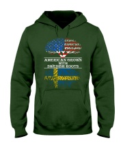 American Grown With Swedish Roots Hooded Sweatshirt front