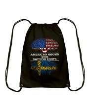 American Grown With Swedish Roots Drawstring Bag thumbnail