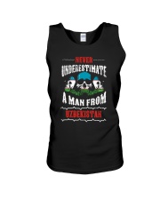 never underestimate man UZBEKISTAN Unisex Tank thumbnail