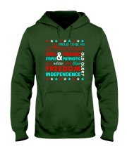 Proud To Be An American Hooded Sweatshirt front