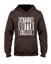 Straight Outta College Graphic Senior Hooded Sweatshirt front