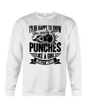 Boxing Puches Like A Girl Crewneck Sweatshirt thumbnail
