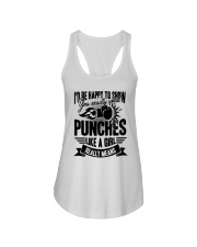 Boxing Puches Like A Girl Ladies Flowy Tank thumbnail