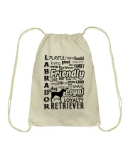 Labrador Retriever Friendly Drawstring Bag thumbnail