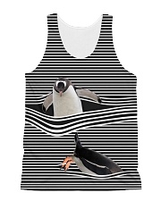 Penguin striped All-over Unisex Tank thumbnail