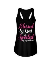Blessed By God Spoiled By My Husband Ladies Flowy Tank thumbnail