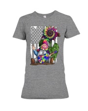 ON A DARK DESERT HIGHWAY COOL WIND IN MY HAIR Premium Fit Ladies Tee tile