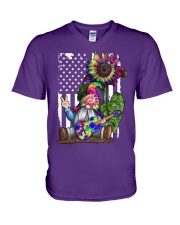 ON A DARK DESERT HIGHWAY COOL WIND IN MY HAIR V-Neck T-Shirt tile