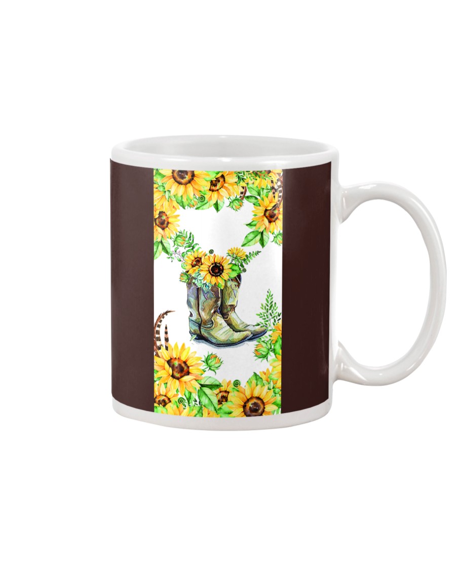SunFlower'n Boots Vintage Mug