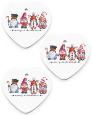 4 CUTE NISSE MERRY CHRISTMAS Heart Ornament (Porcelain) tile