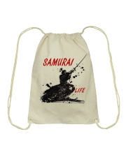 Samurai for life Drawstring Bag thumbnail