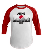 Anime is life Baseball Tee front