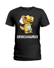 Dinosaur Bride a Saurus Wedding Gift Shirt Ladies T-Shirt thumbnail