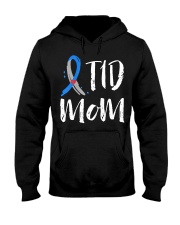 Womens T1D Mom Shirt Type 1 Diabetes Awaren Hooded Sweatshirt thumbnail