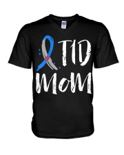 Womens T1D Mom Shirt Type 1 Diabetes Awaren V-Neck T-Shirt thumbnail