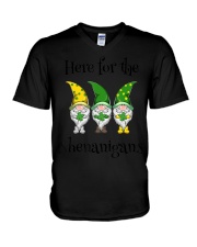 St Patricks Day Here For The Shenanig V-Neck T-Shirt tile